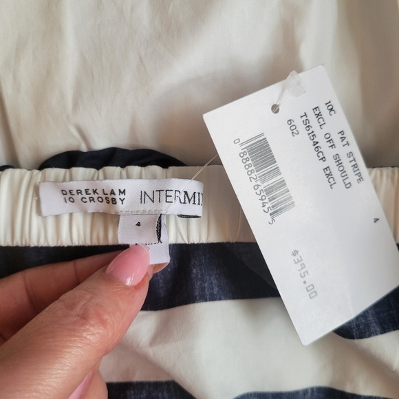 NWT Derek Lam Intermix Off the Shoulder Dress Size 4 - Picture 5 of 5
